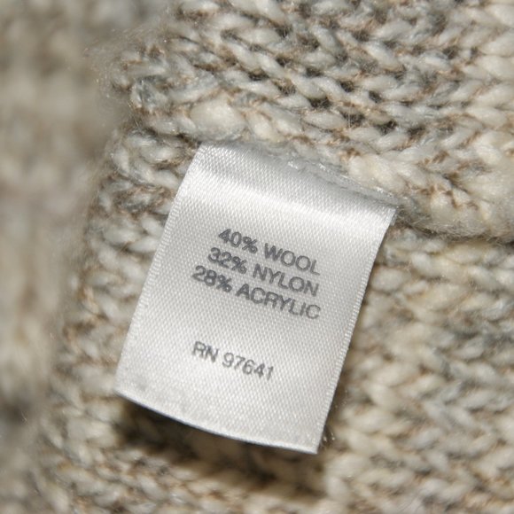 PURE J.JILL Marled Chunky Knit Cowl Sweater sz M - Picture 9 of 11